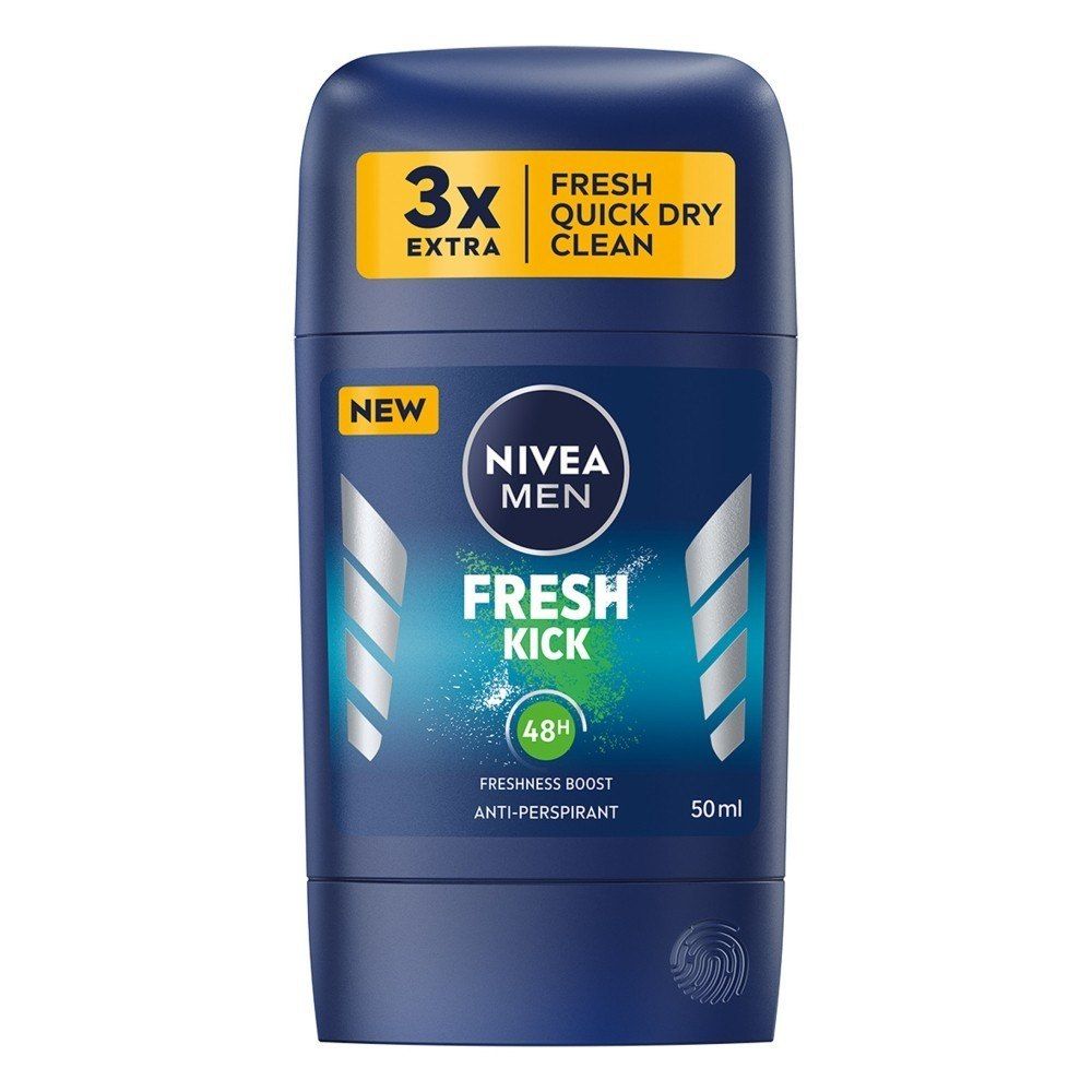 NIVEA NIVEA Men Dezodorant w sztyfcie męski FRESH KICK 50ml - ERLI.pl