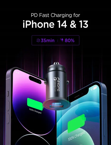 ainope-mini-ladowarka-samochodowa-48w-usb-c-stan-nowy