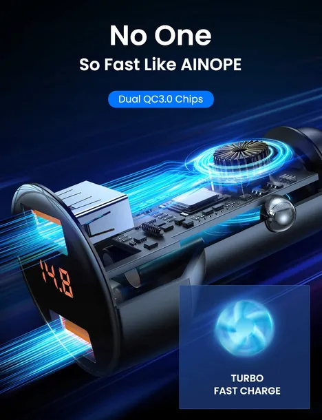 ainope-ladowarka-samochodowa-36w-2w1-adapter-led-stan-nowy