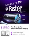 ainope-ladowarka-samochodowa-usb-c-72w-adapter-2w1-stan-nowy