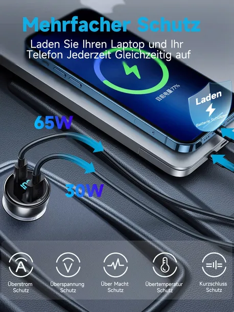 baseus-ladowarka-samochodowa-100w-usb-c-kabel-stan-nowy
