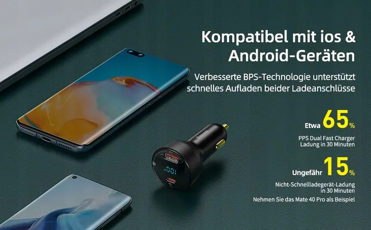 baseus-ladowarka-samochodowa-100w-usb-c-kabel-stan-nowy