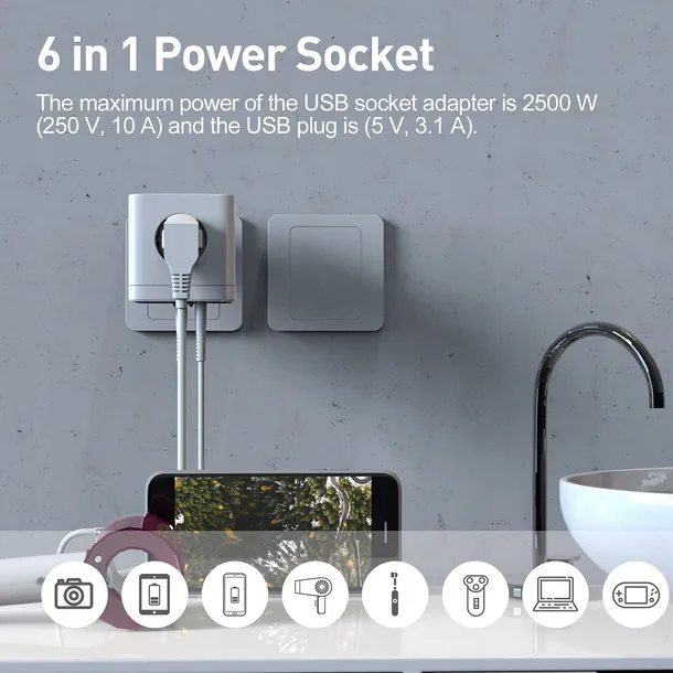 gogotool-adapter-ladowarka-usb-rozgaleznik-6w1-stan-nowy-liczba-gniazdek-6-szt