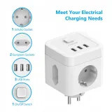 jsver-adapter-gniazdko-rozgaleznik-cube-usb-6w1-stan-nowy