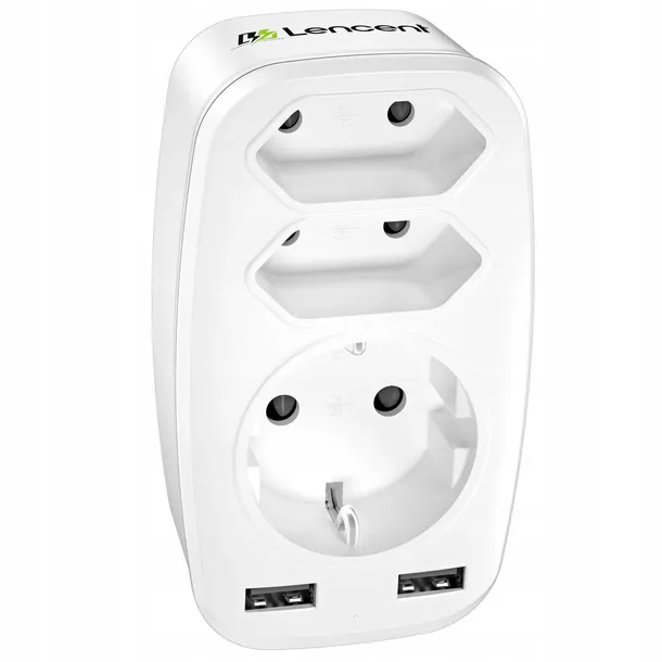 lencent-adapter-do-gniazdka-ladowarka-usb-5w1