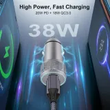 tikalong-ladowarka-samochodowa-adapter-usb-c-38w-stan-nowy