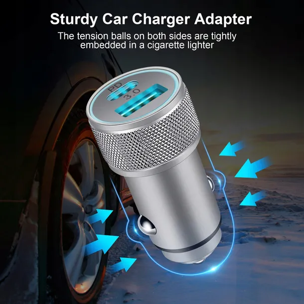 tikalong-ladowarka-samochodowa-adapter-usb-c-38w-stan-nowy