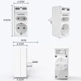 ucomen-adapter-do-gniazdka-ladowarka-usb-2w1-stan-nowy-liczba-gniazdek-2-4-szt