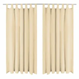 zaslony-z-mikrosatyny-2-szt-z-petelkami-140x225-cm-bezowe