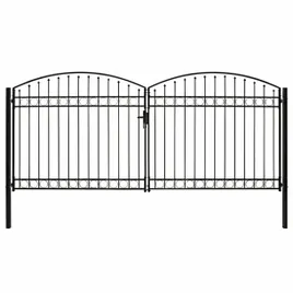 brama-ogrodzeniowa-podwojna-zaokraglona-stal-400x200-cm