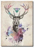obraz-nowoczesny-abstrakcja-design-jelen-plotno