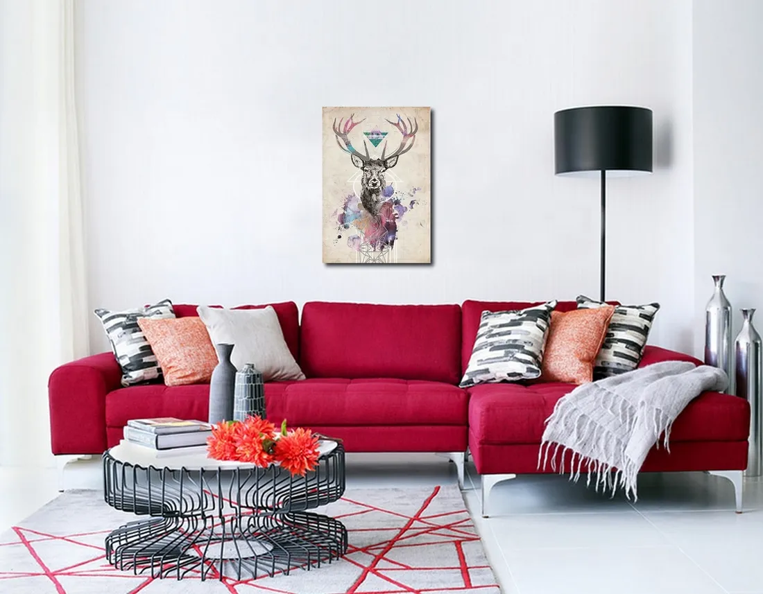 obraz-nowoczesny-abstrakcja-design-jelen-plotno-stan-nowy