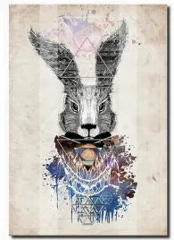 obraz-nowoczesny-abstrakcja-design-krolik-plotno