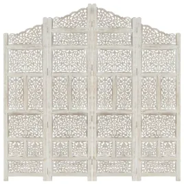 parawan-4-panelowy-rzezbiony-bialy-160x165-cm-drewno-mango