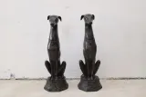 2-psy-z-brazu-charty-przed-dom-do-ogrodu-95cm
