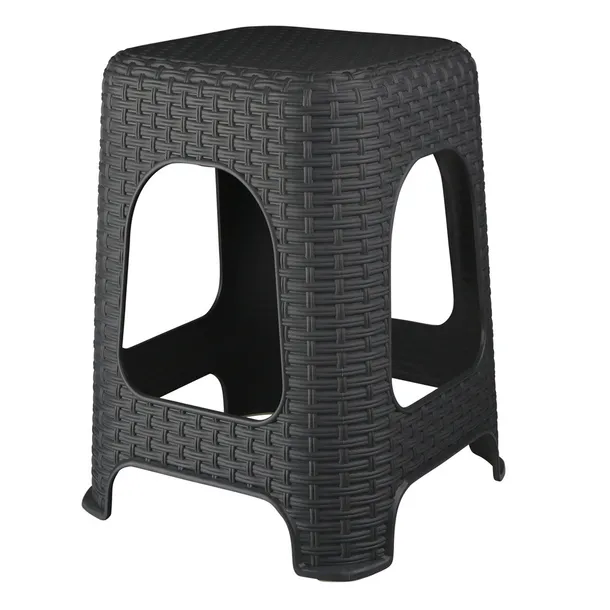 taboret-stolek-plastikowy-bentom-rattan-grafitowy