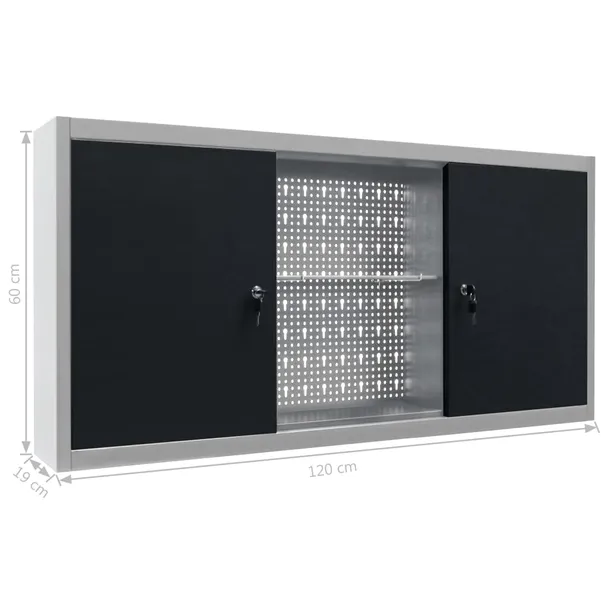 stol-roboczy-z-4-panelami-sciennymi-i-2-szafkami-stan-nowy