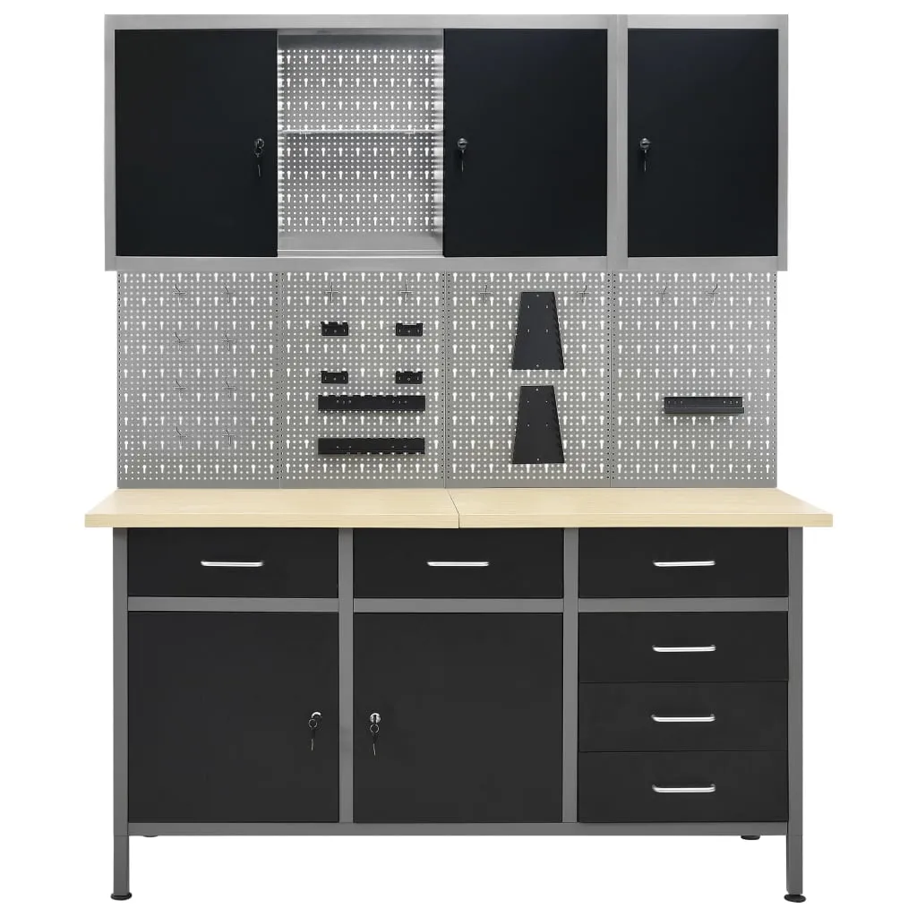 stol-roboczy-z-4-panelami-sciennymi-i-2-szafkami