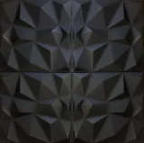 panele-scienne-czarne-kasetony-3d-diament-2m2-stan-nowy