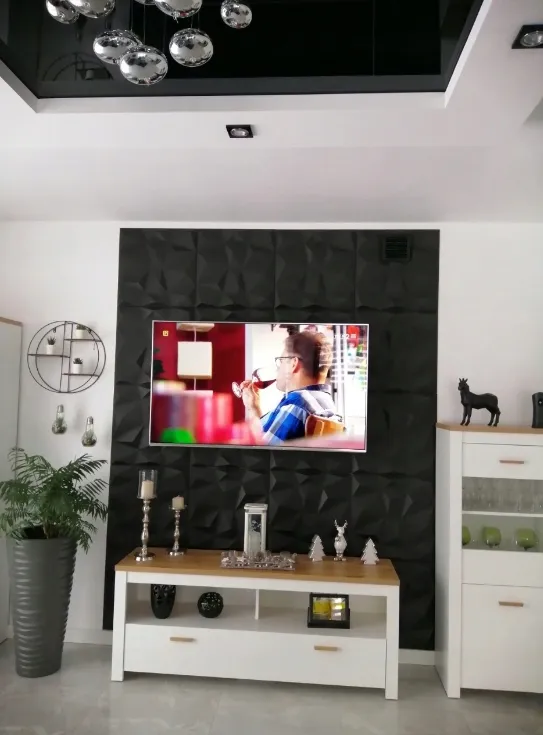 panele-scienne-czarne-kasetony-3d-diament-2m2