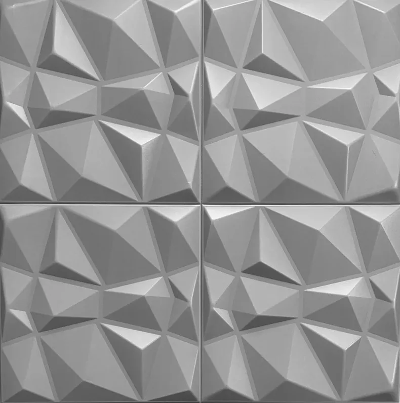 panele-scienne-szare-kasetony-3d-diament-2m2