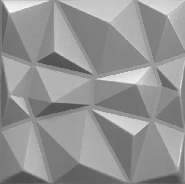 panele-scienne-szare-kasetony-3d-diament-2m2-material-tworzywo-sztuczne