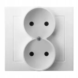 ospel-kier-bialy-gniazdo-podwojne-gp-2w-00