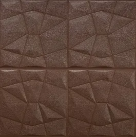 samoprzylepny-panel-scienny-3d-diament-brazowy