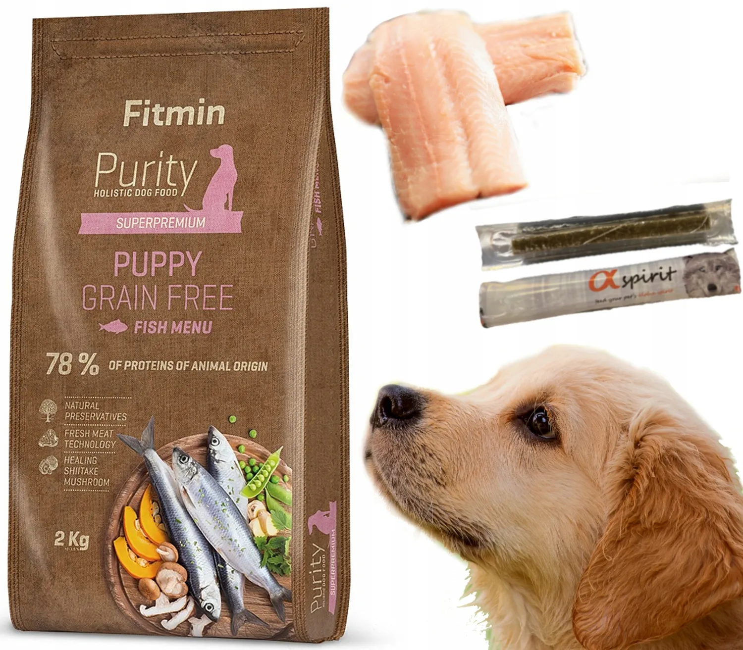 Fitmin Purity Grain Free Puppy Fish 2kg karma dla psa gratis ERLI.pl