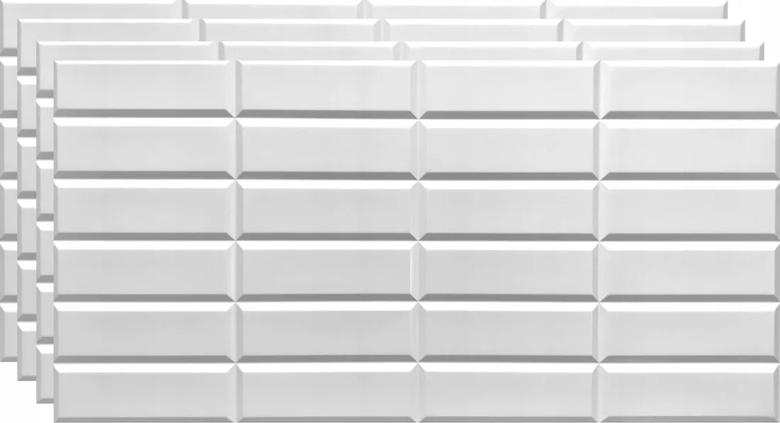 mozaika-panele-scienne-3d-pcv-grey-seam-biale-4x-stan-nowy