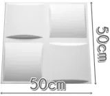 panele-scienne-biale-kasetony-3d-poduszka-pled-1m2-stan-nowy
