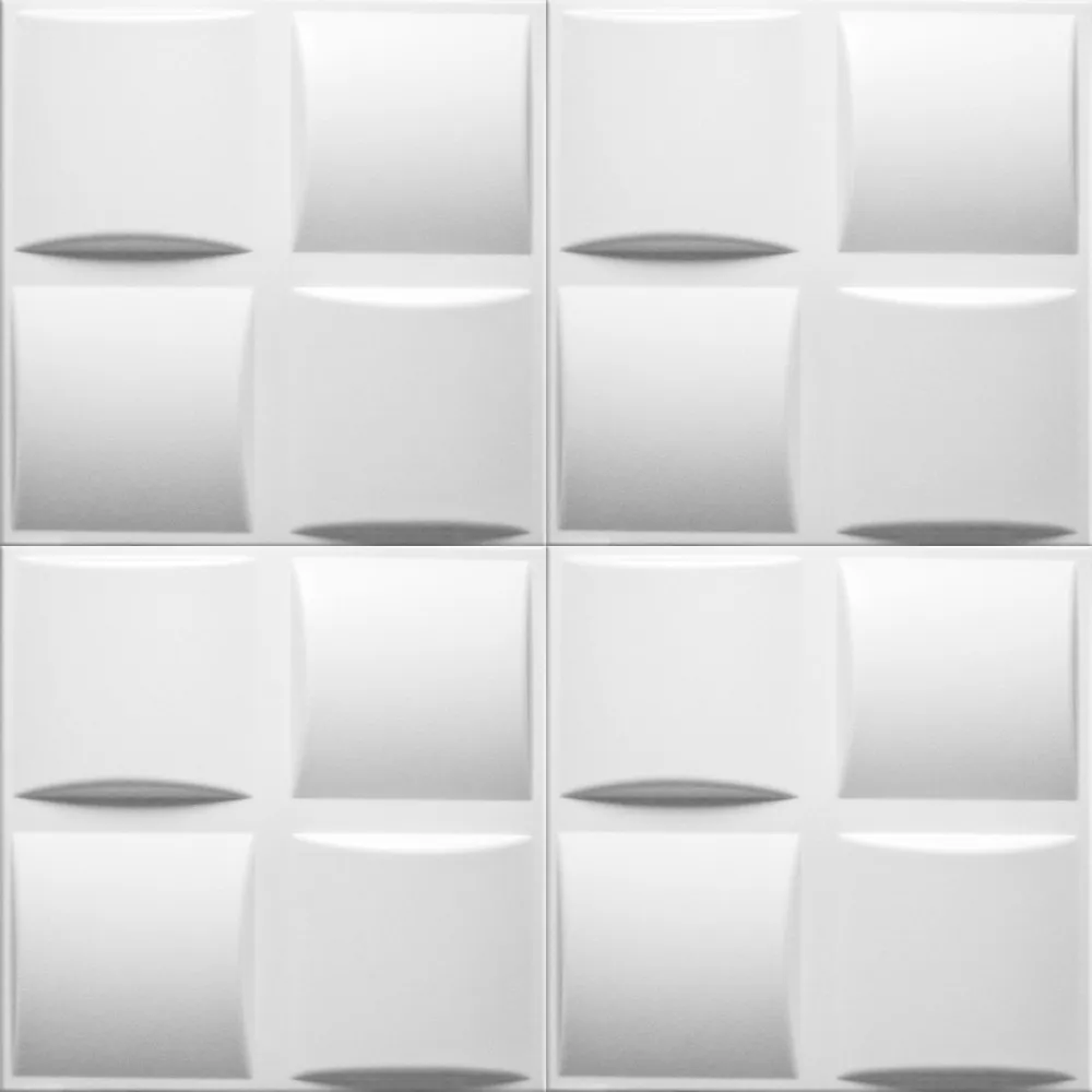 panele-scienne-biale-kasetony-3d-poduszka-pled-1m2-stan-nowy