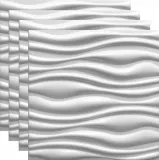 panele-scienne-biale-kasetony-3d-flow-zestaw-1m2