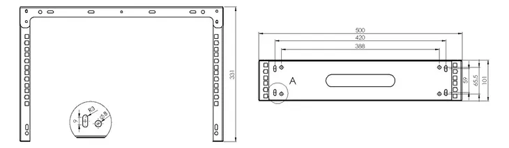 uchwyt-rack-scienny-19-2u-330mm-czarny-stan-nowy