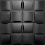 panele-scienne-czarne-kasetony-3d-pillow-pled-2m2-stan-nowy
