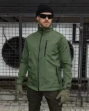 kurtka-wiatrowka-meska-softshell-basic-khaki