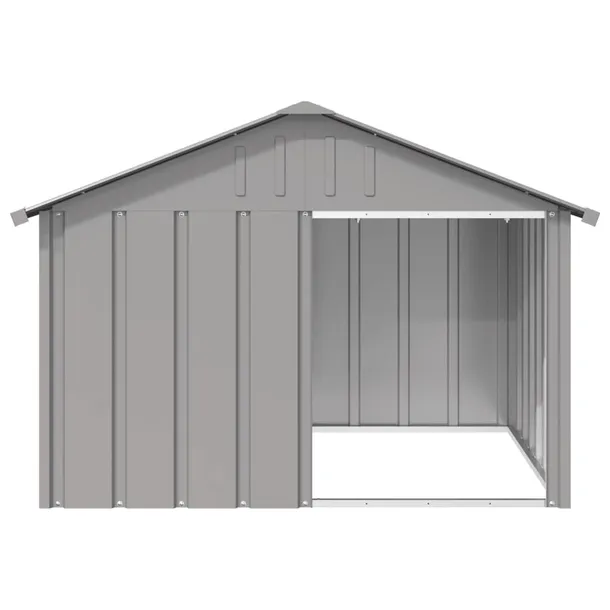 buda-dla-psa-szara-1165x103x815-cm-stal-rodzaj-z-drzwiczkami