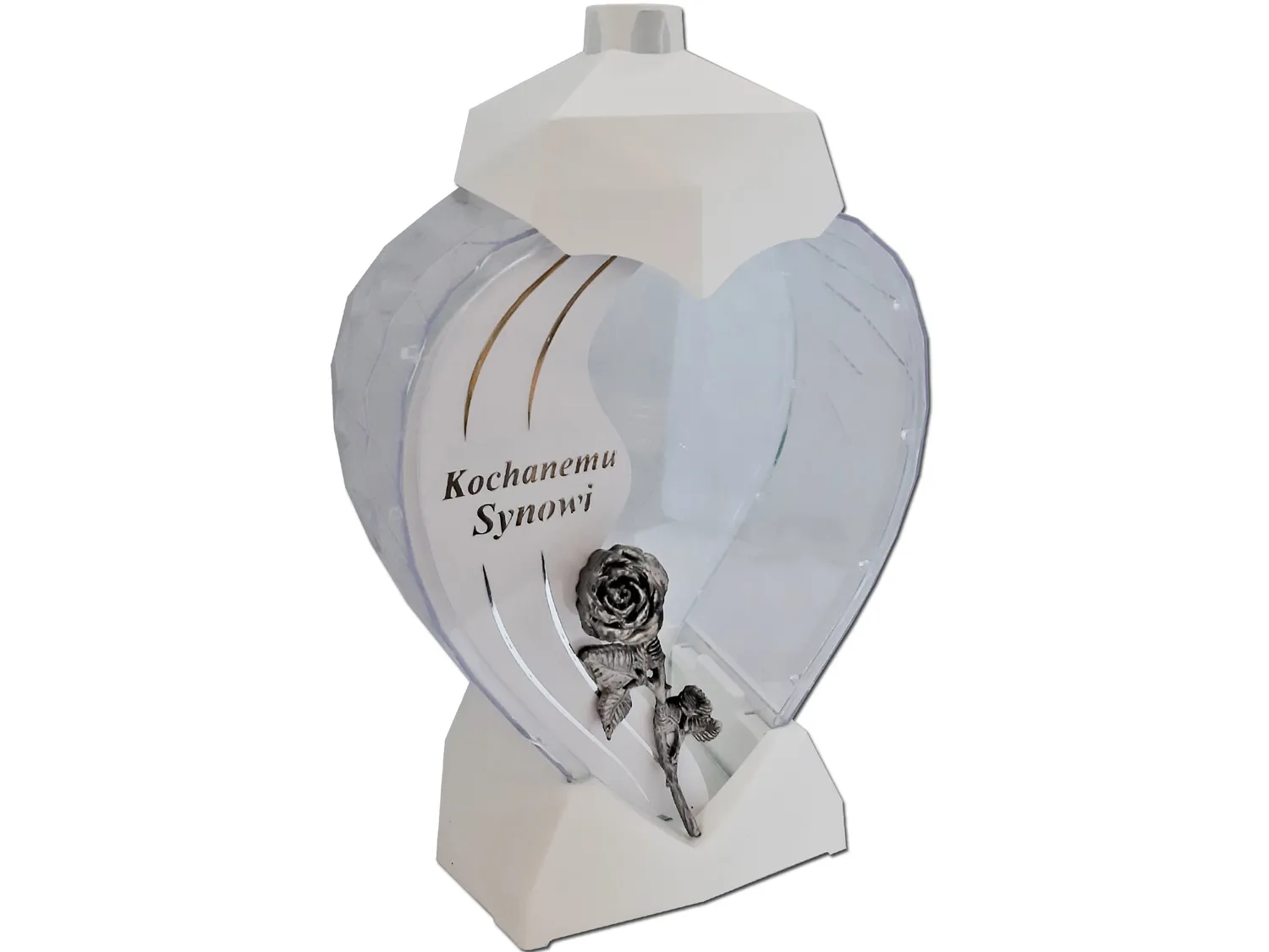 ZNICZ SYN SYNOWI SERCE DEDYKACJA BIAŁY