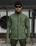 kurtka-wiatrowka-meska-softshell-basic-khaki-m-stan-nowy