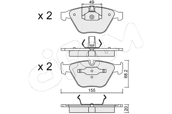 klocki-hamulcowe-bmw-7-e65-02-cifam-stan-nowy