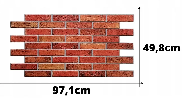 panele-scienne-dekoracyjne-3d-pcv-cegla-fire-brick-stan-nowy