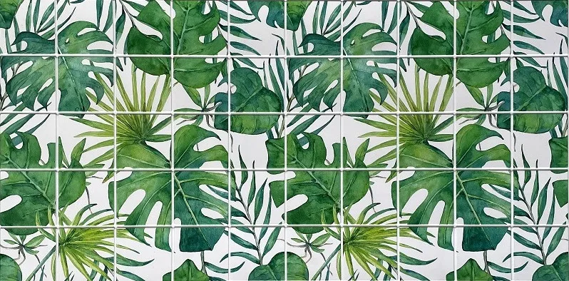 panele-scienne-dekoracyjne-3d-pcv-liscie-monstera-stan-nowy