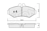 klocki-hamulcowe-vw-db-sprinter-96-tyl-cifam-stan-nowy