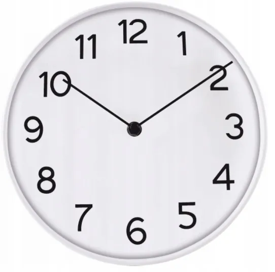 zegar-scienny-do-salonu-kuchni-bialy-25-cm