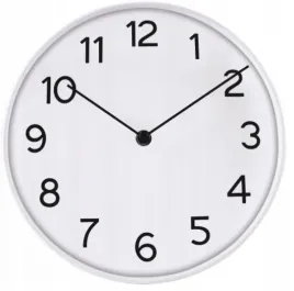 zegar-scienny-do-salonu-kuchni-bialy-25-cm