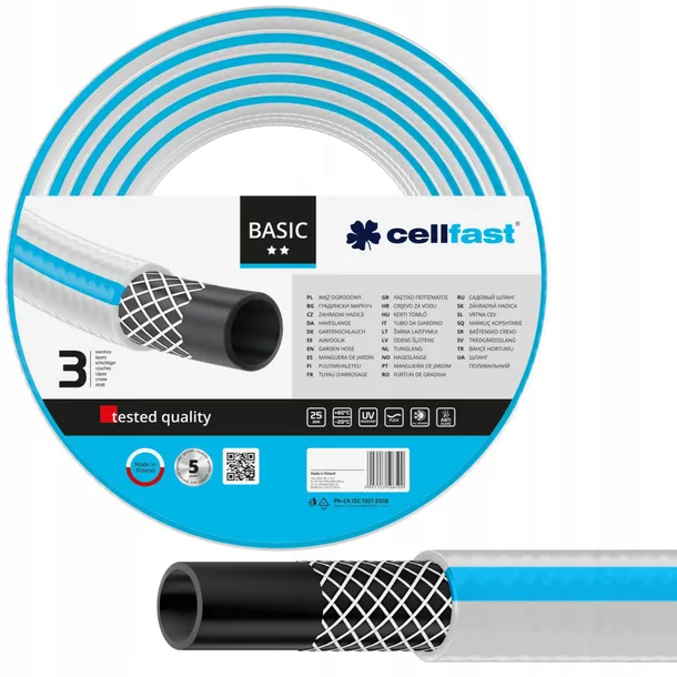 cellfast-waz-ogrodowy-basic-3-warstwowy-3-4-30-mb-waga-z-opakowaniem-5-76-kg-stan-nowy