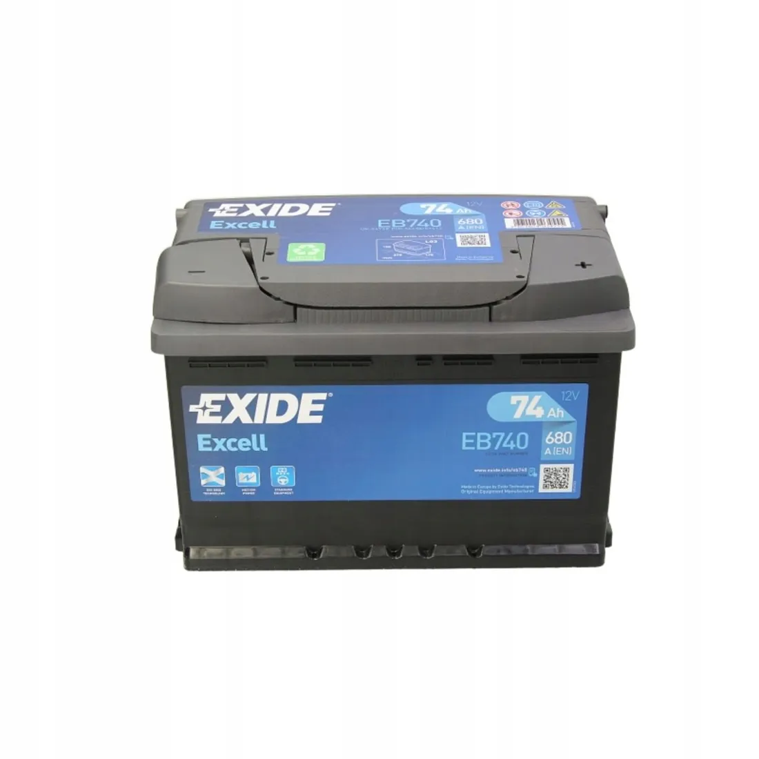 akumulator-exide-excell-74ah-680a-p-stan-nowy