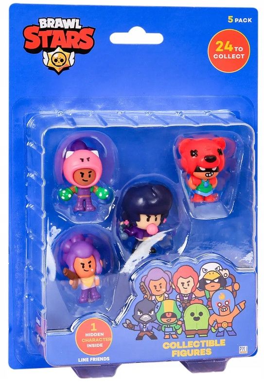 BRAWL STARS ZESTAW FIGURKI KOLEKCJONERSKIE 5 SZT - ERLI.pl