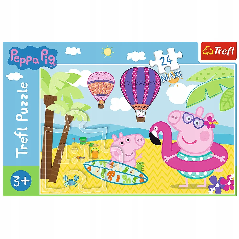 trefl-puzzle-maxi-swinka-peppa-na-wakacjach-3-stan-nowy