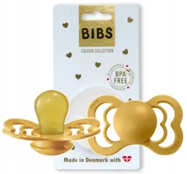 bibs-supreme-smoczek-uspokjajacy-hevea-0-mustard-s
